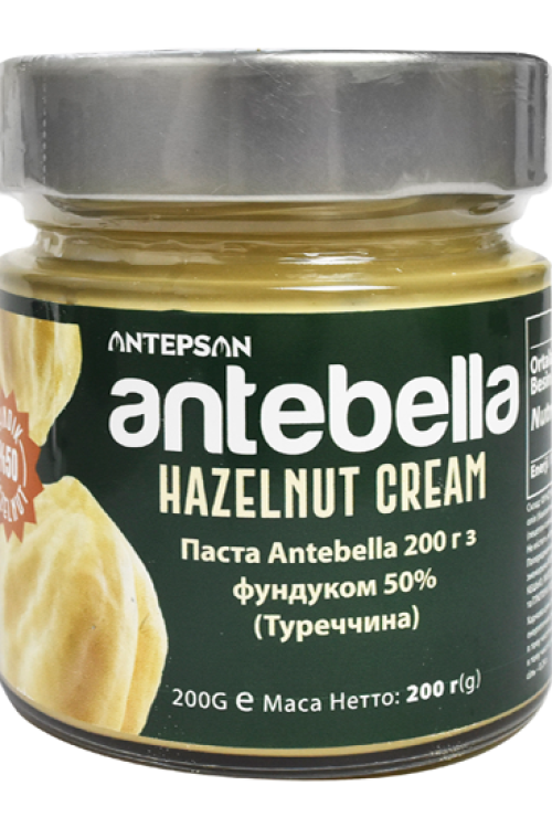 Паста Antebella 200 г з фундуком 50%