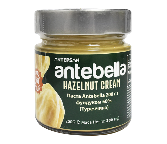 Паста Antebella 200 г з фундуком 50%